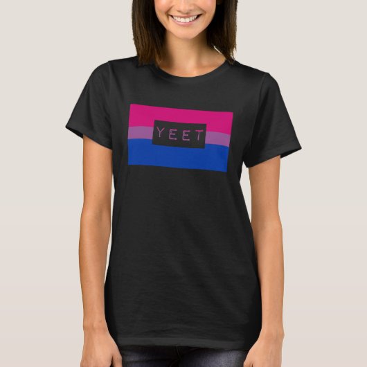 Cute Yeet Meme Gay Bisexual Pride Flag Queer Tシャツ (正面)