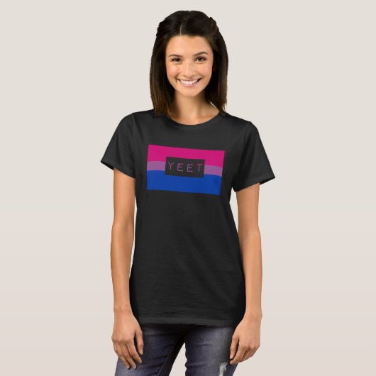Cute Yeet Meme Gay Bisexual Pride Flag Queer Tシャツ (正面フル)