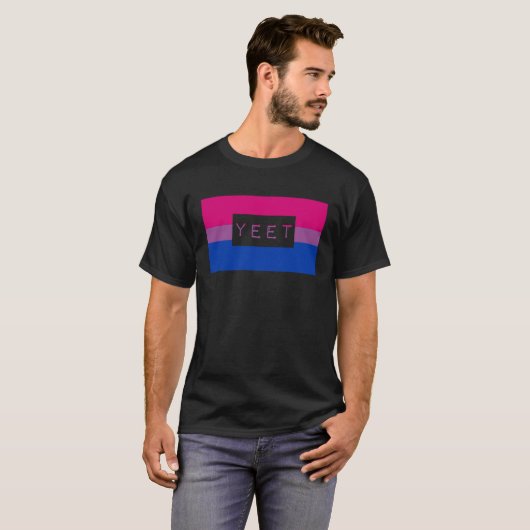 Cute Yeet Meme Gay Bisexual Pride Flag Queer Tシャツ (正面フル)