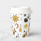 Cute Yellow and Green Boo Halloween Paper Cups 紙コップ (右)