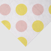 Cute Yellow and Pink Polka Dot  薄葉紙 (詳細)