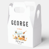 Cute Yellow Bee & Sunflower 1st Bee-Day Birthday フェイバーボックス (オープン)