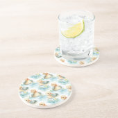 Cute Yellow Blue Ducks コースター (側面)