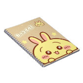 Cute Yellow Bunny Spiral Notebook - Kawaii  ノートブック (右側)