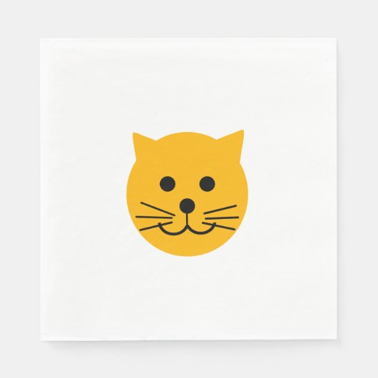 Cute yellow cat スタンダードランチョンナプキン (正面)