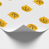 Cute yellow cats ラッピングペーパー (角)