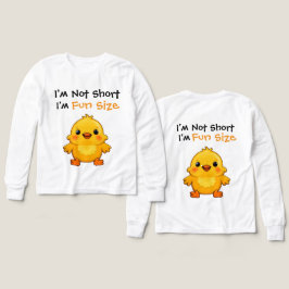 Cute Yellow Chick Fun Size Quote Design
