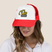 Cute yellow excavator illustration trucker hat キャップ (インサイチュ)