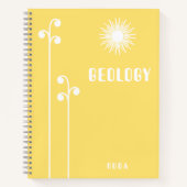 Cute yellow Notebook ノートブック (正面)