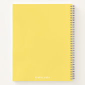 Cute yellow Notebook ノートブック (裏面)