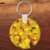 Cute yellow rubber duckies キーホルダー (正面)