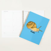 Cute yellow snail cartoon illustration  プランナー手帳 (ディスプレー)