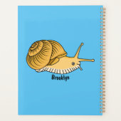 Cute yellow snail cartoon illustration  プランナー手帳 (裏面)