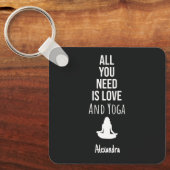 Cute Yoga Gifts For Yogi Lover Personalized キーホルダー (正面)