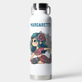 cute yoga girl gym water bottle ウォーターボトル (正面)