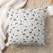 cute yoga pet dog pattern white background クッション (ブランケット)
