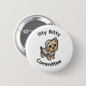 Cute yorkie button 缶バッジ (正面&裏面)