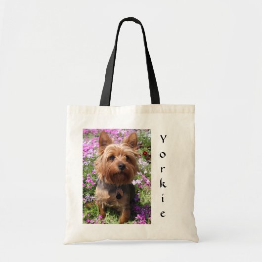 Cute Yorkie Puppy Dog Mom Yorkshire Terrier  トートバッグ (正面)