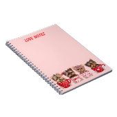 Cute Yorkie Teacup Valentine’s Day Notebook ノートブック (右側)