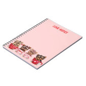 Cute Yorkie Teacup Valentine’s Day Notebook ノートブック (左側)