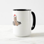 Cute Yorkshire Terrier Christmas Gift マグカップ (正面右)