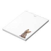 Cute Yorkshire Terrier Dog Personalized Name ノートパッド (回転)