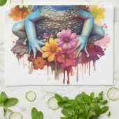 Cute You are Toadally Awesome Toad  Kitchen Towel キッチンタオル (折り畳み)