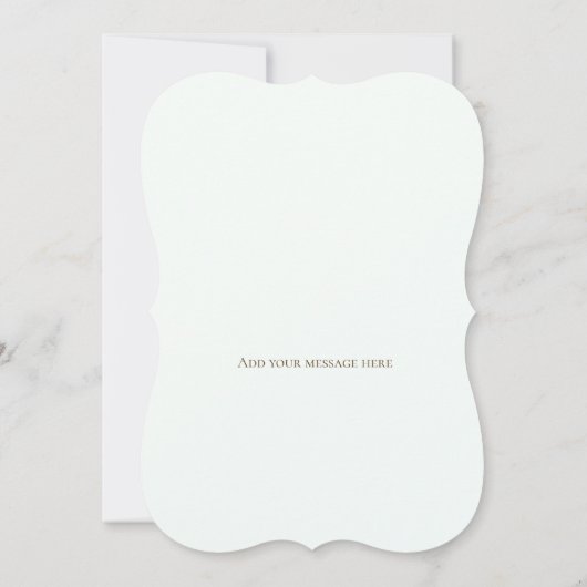 Cute Young Deer Baby Shower Invitation 招待状 (裏面)