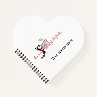Cute Young Girl's Volleyball Notebook ノートブック