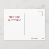 Cute Your Text Season’s Greetings Puppy Postcard シーズンポストカード (裏面)