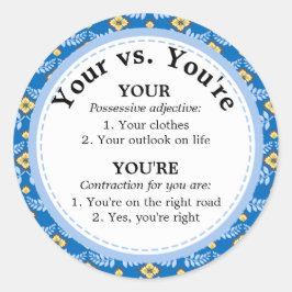 Cute Your vs. あなたはのスペルルール ラウンドシール