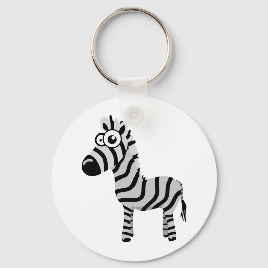 Cute zebra キーホルダー (正面)