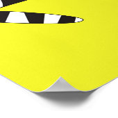 Cute Zebra cartoon seamless pattern background ill ポスター (角)