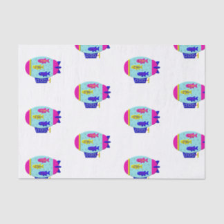 Cute Zebra Fish in a Zeppelin 薄葉紙