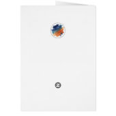 Cute Zebra with Bandana Kids Birthday Invitation (裏面)