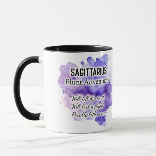 Cute Zodiac Sign Traits/ Sagittarius Wrap  マグカップ (左)