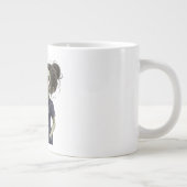 Cute Zombie ER Nurse Caffeine IV Drip Large Coffee ジャンボコーヒーマグカップ (右)