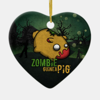 Cute Zombie Guinea Pig セラミックオーナメント