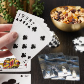 Cute zoo penquins playing cards トランプ (インサイチュ)