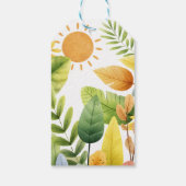 Cute ZOO Safari Animals 1st Birthday Thank You  ギフトタグ (裏面)