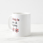 Cutecomfy Most Likely To Drink All The Eggnog Chri コーヒーマグカップ (正面左)