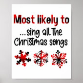 Cutecomfy Most Likely To Sing All The Christmas So ポスター (正面)