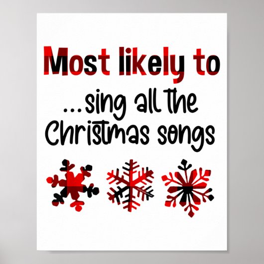 Cutecomfy Most Likely To Sing All The Christmas So ポスター (正面)
