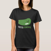 Cutecumber Vegetarian Vegetable Veggies Vegan Cucu Tシャツ (正面)