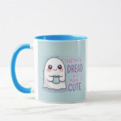 CuteGhost "Existential Dread But Make It Cute" Mug マグカップ (左)