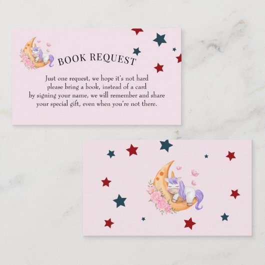 CuteHalloween赤ちゃんシャワーブックリクエスト挿入カード エンクロージャーカード (正面/裏面)