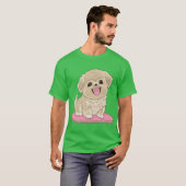Cuteibetan Spaniel dog on pillow boy Tシャツ (正面フル)