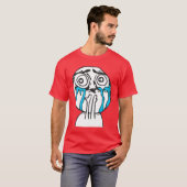 Cutenessの積み過ぎのかわいい激怒の顔のミーム Tシャツ (正面フル)