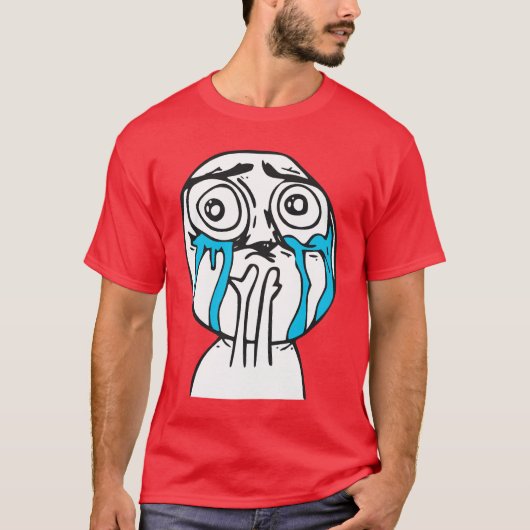 Cutenessの積み過ぎのかわいい激怒の顔のミーム Tシャツ (正面)