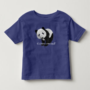 "Cuteness積み過ぎ!" 甘いパンダを使って トドラーTシャツ